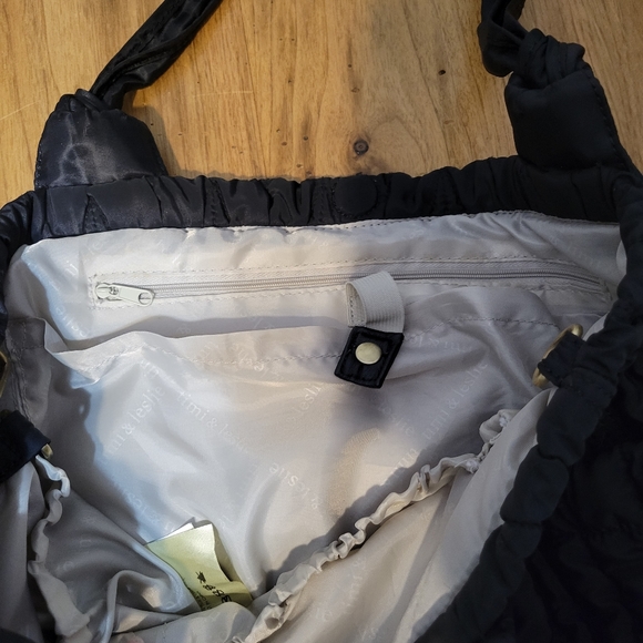 Timi & Leslie black Antoinette quilted boho style diaper bag - Picture 11 of 15